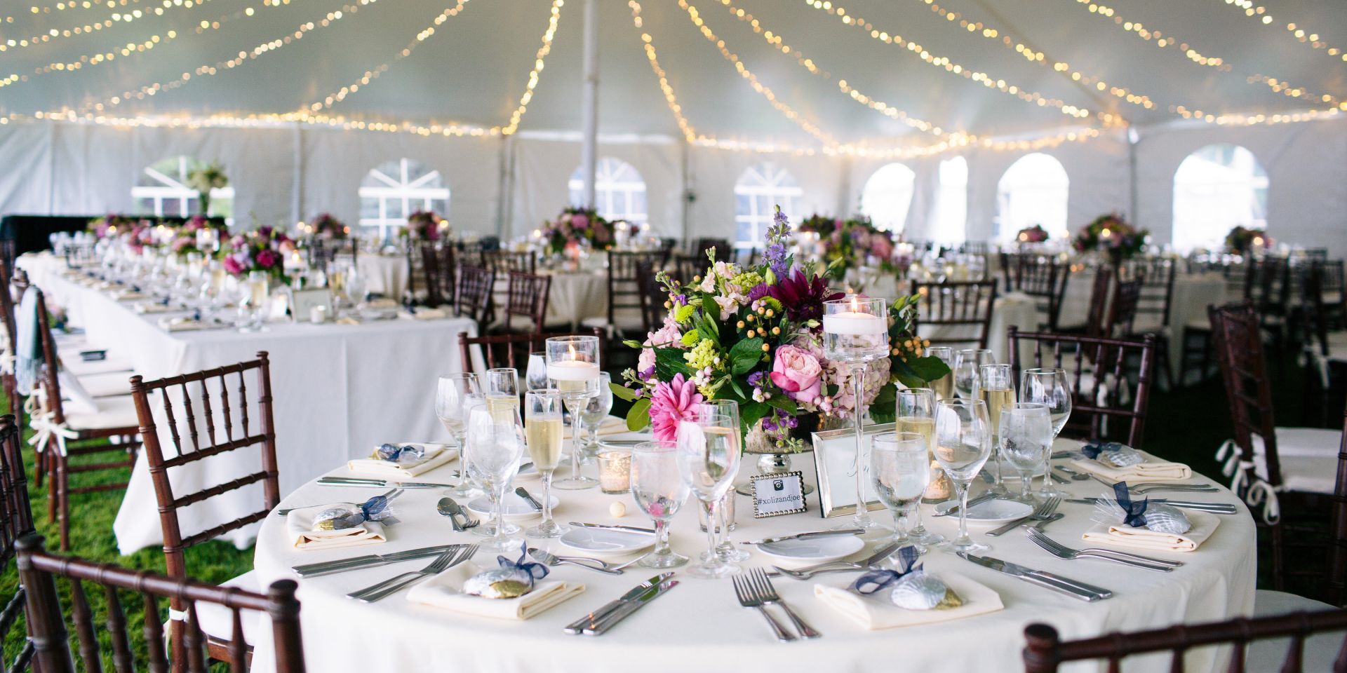Have a tented reception on one of The Chanler's lawns. 