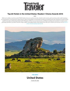Condé Nast Traveler Readers' Choice Awards