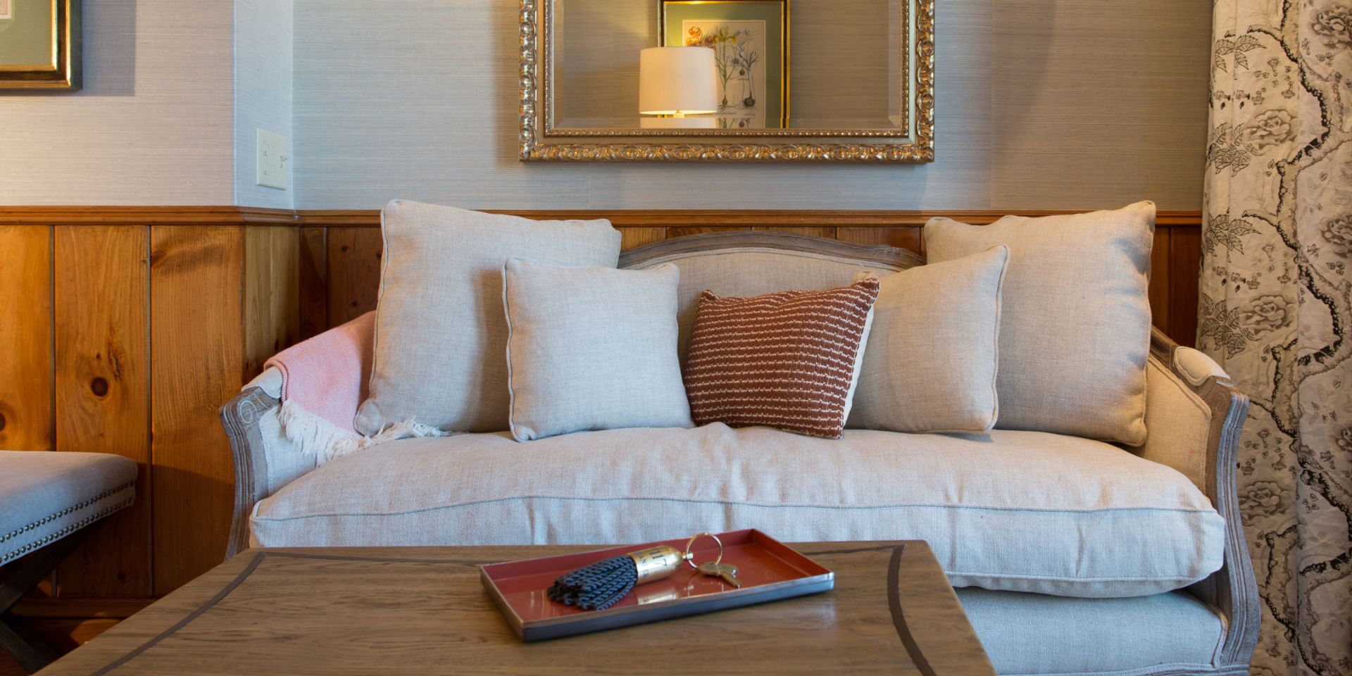 Peonies and Ivy Guest Room Couch 
