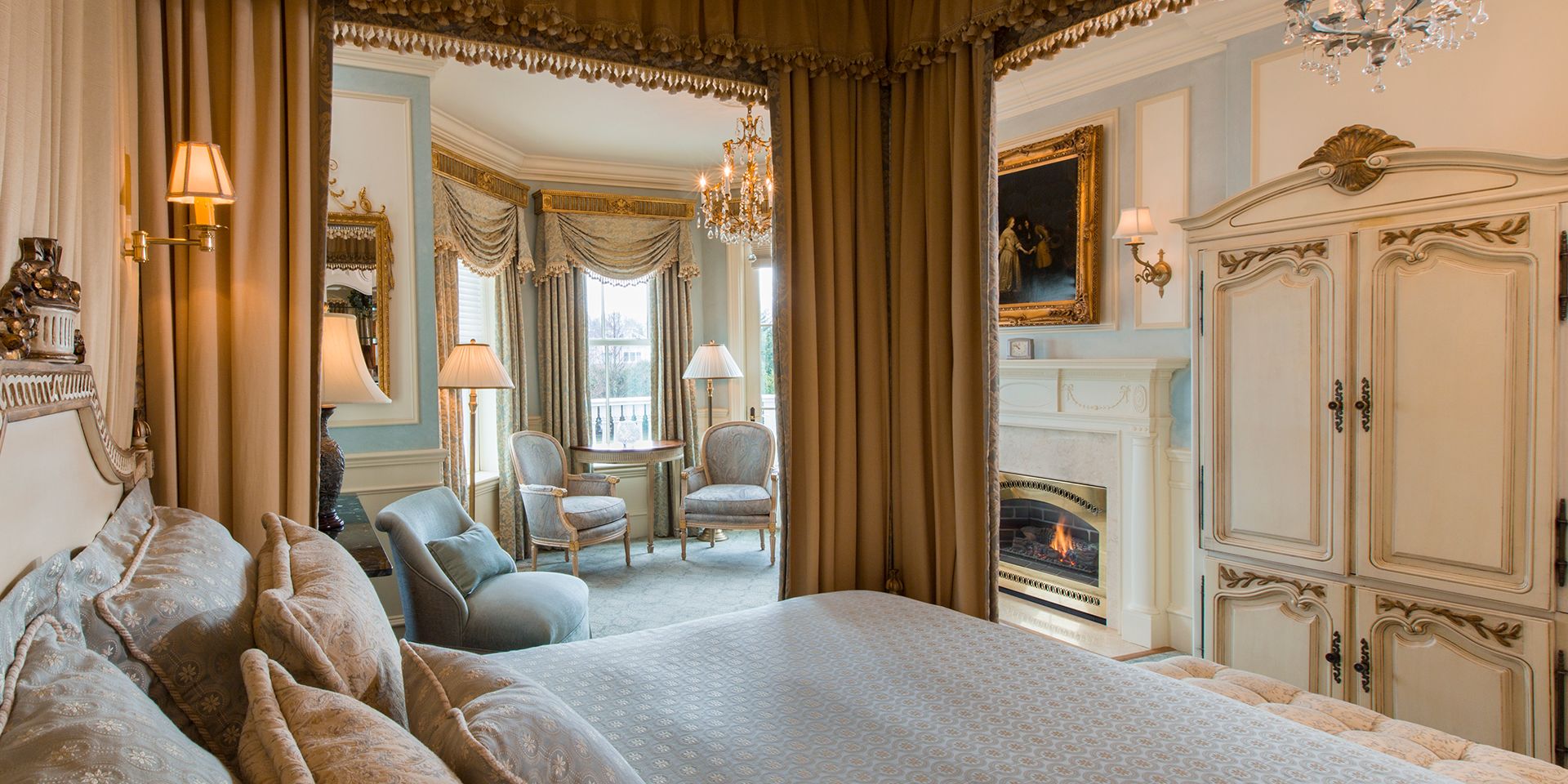 The Chanler's 20 unique guest rooms like our Louis XVI guest room allows guests to create a customized itinerary for their trip to Newport