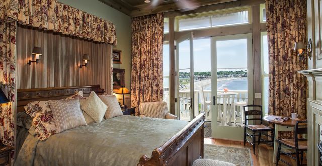 Block Island guestroom at The Chanler at Cliff Walk in Rhode Island