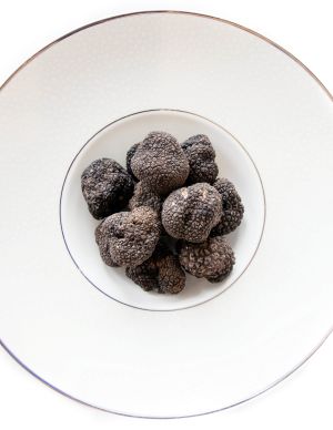 A Plate Of Chocolate Balls